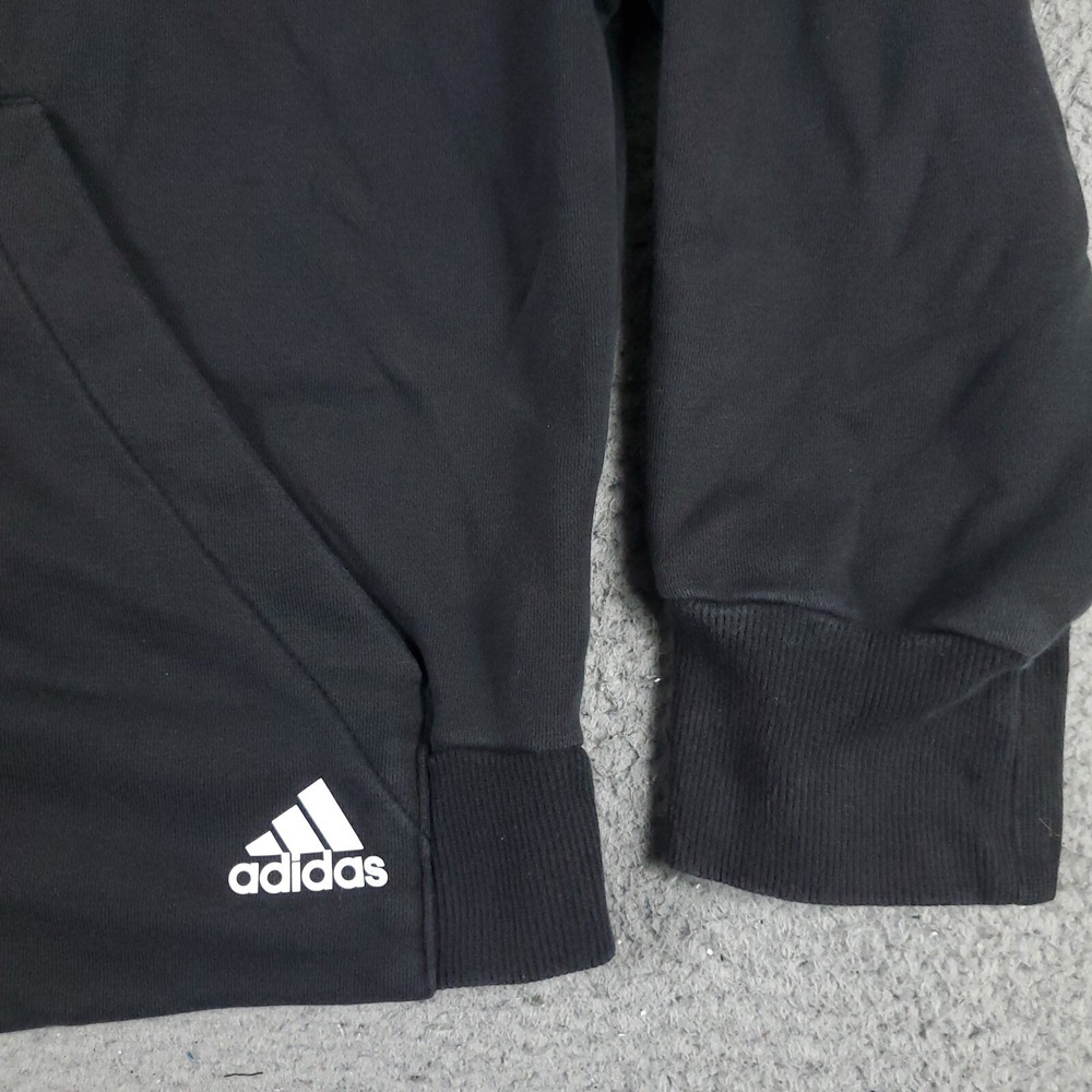 Adidas Sweater Womens Large Black Full Zip Up Hoodie Sweatshirt Ladies - Picture 4 of 11